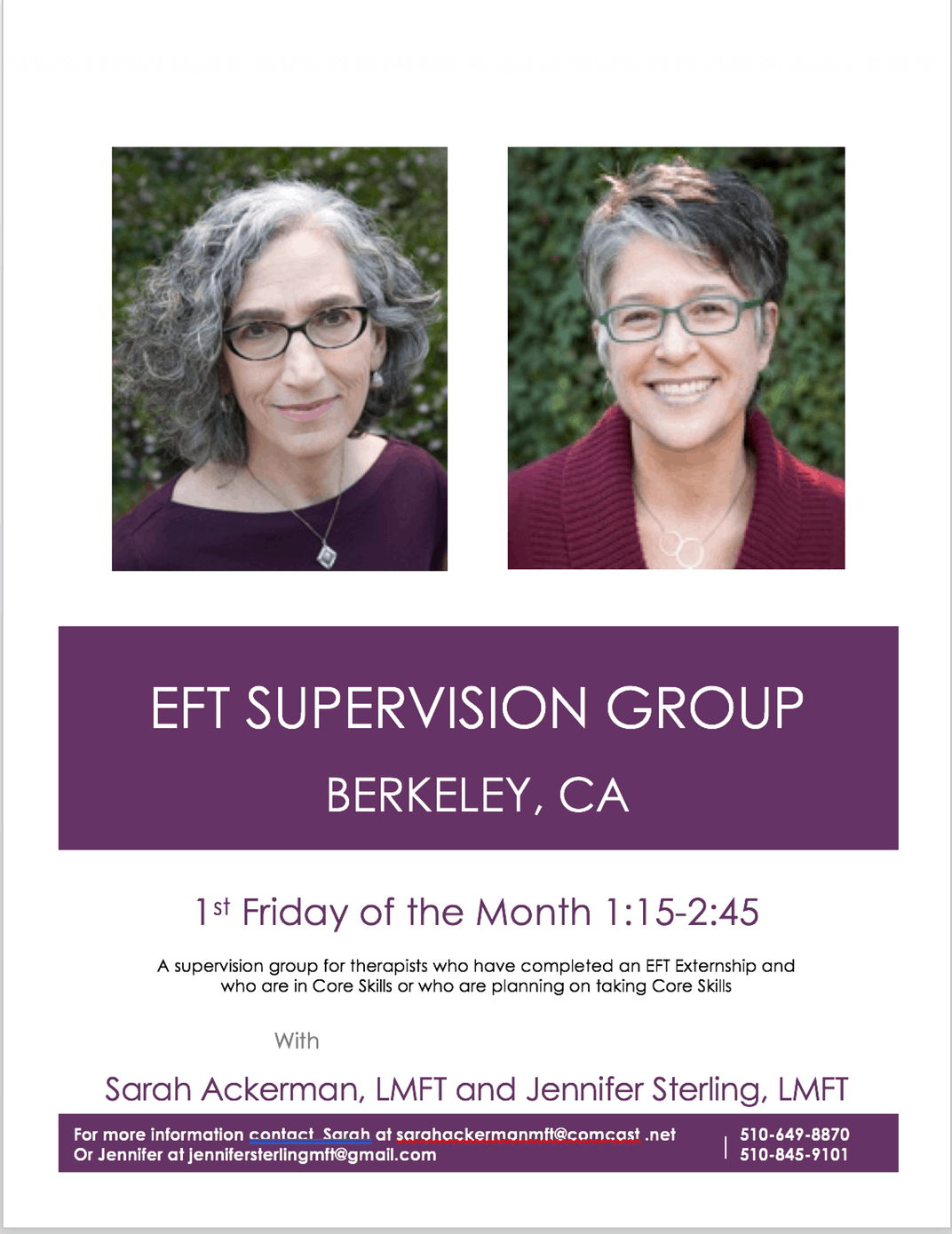 Eft Supervision Group Berkeley, Ca